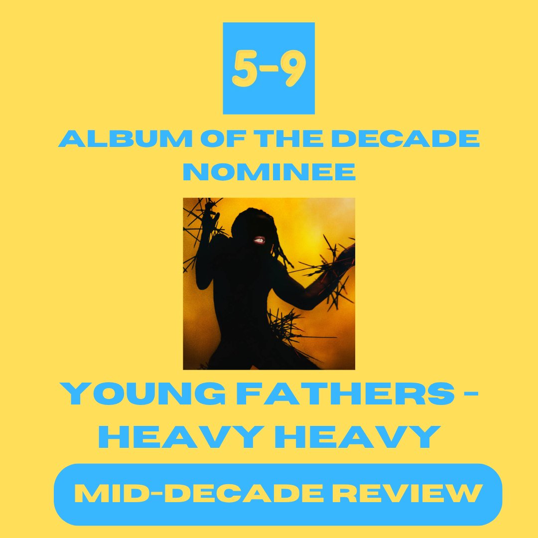 5-9 (@5to9blog) on Twitter photo ⏰ Just one more day left to vote across our various mid-decade music review polls! Here's a reminder of three of the nominated albums by <a href="/BCNRband/">BlackCountry,NewRoad</a>, <a href="/fontainesdublin/">Fontaines D.C.</a> and <a href="/Youngfathers/">Young Fathers</a>. See the full longlist and vote here: 5-9blog.com/post/mid-decad…
#MidDecadeReview ⏰ Just one more day left to vote across our various mid-decade music review polls! Here's a reminder of three of the nominated albums by <a href="/BCNRband/">BlackCountry,NewRoad</a>, <a href="/fontainesdublin/">Fontaines D.C.</a> and <a href="/Youngfathers/">Young Fathers</a>. See the full longlist and vote here: 5-9blog.com/post/mid-decad…
#MidDecadeReview