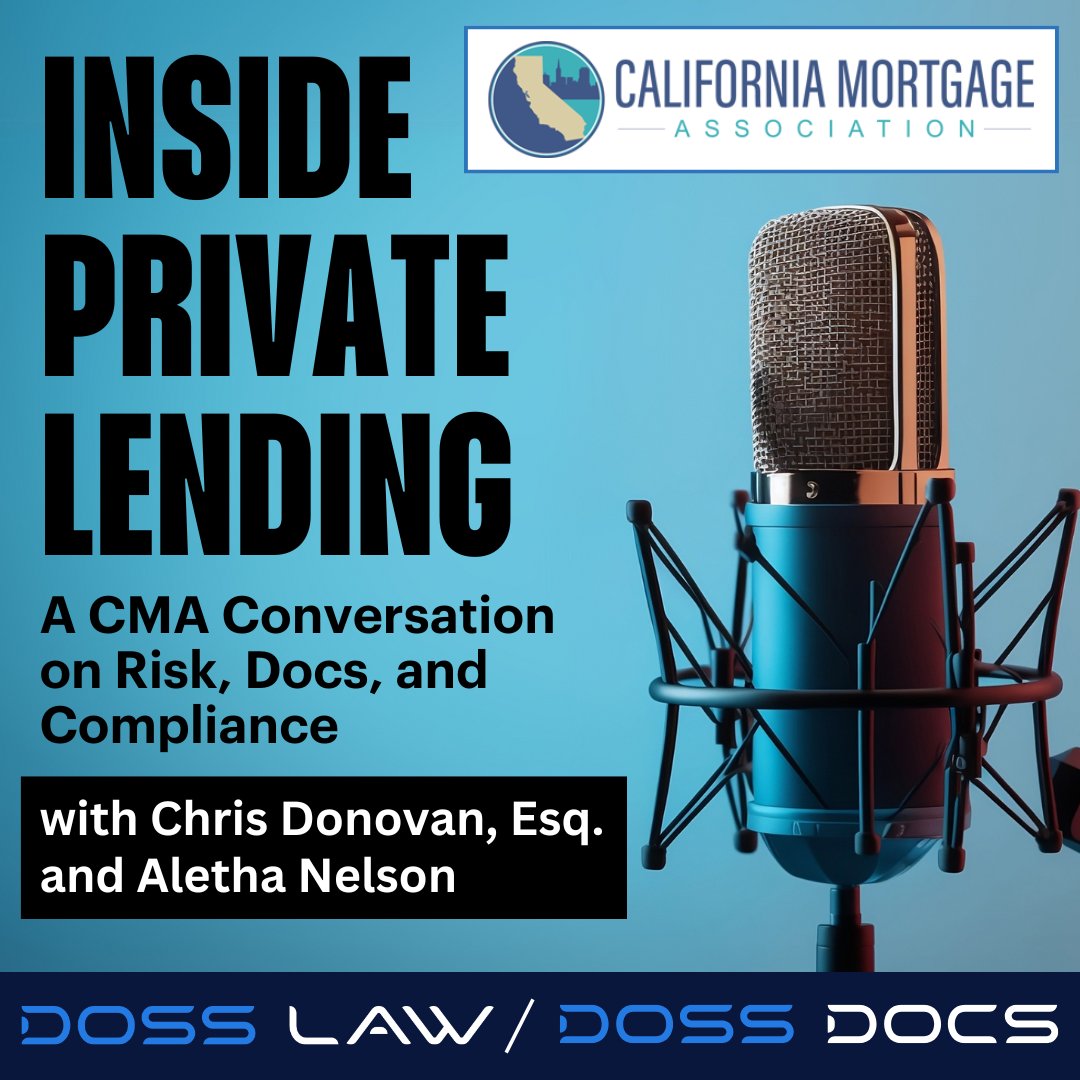 dossdocs's tweet image. Behind the Scenes with Industry Insiders
Featuring real stories from the front line of lending.

Talk through deals that exposed lenders
▶️ Watch here hubs.li/Q03r89YF0

#PrivateLending #BusinessPurposeLoans #MortgageLaw #LenderProtection #CMA #DRECompliance #LoanDocs