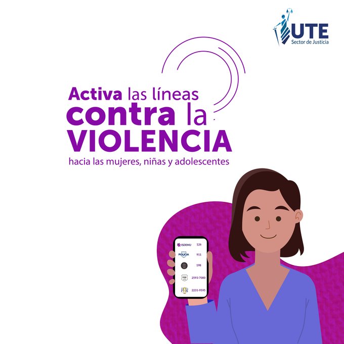 Si estás siendo víctima de violencia basada en género o conoces a mujeres que se encuentren en esta situación, no dudes en llamar a las líneas telefónicas de las instituciones especializadas, te brindarán atención integral. ¡Ten confianza!