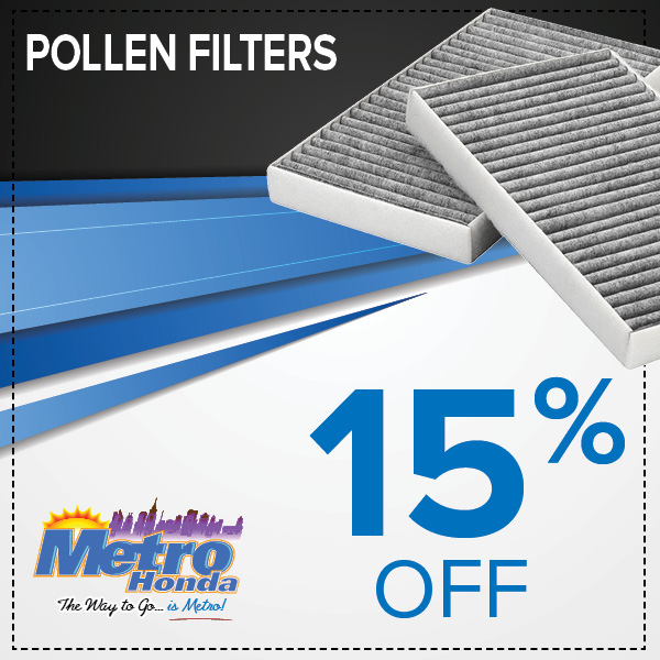 MyMetroHonda's tweet image. 🌼 Breathe Easy This Season! 🌼
Pollen season is here — is your cabin air filter ready?
🔗 bit.ly/421BD84

This month at Metro Honda, get a special offer on pollen filter replacements to help keep the air inside your vehicle fresh! 🌬️🚗

#MetroHonda #PollenFilter #Honda