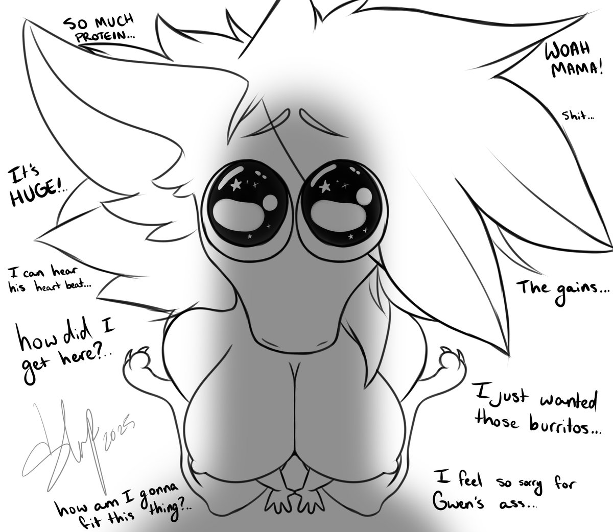 @mavsharkie finale
Mav may get a little more pretein than she could have ever anticipated.
I hope she can fit it all...