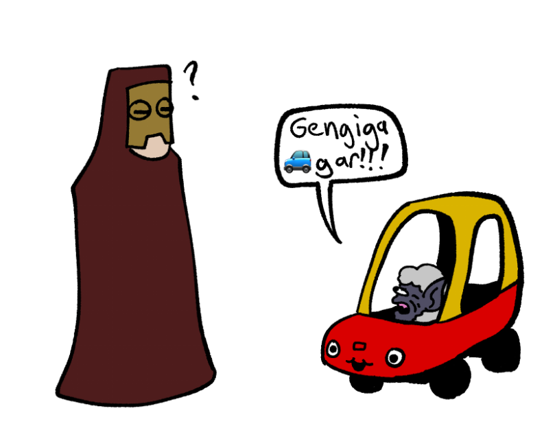 Leper... get in the car.