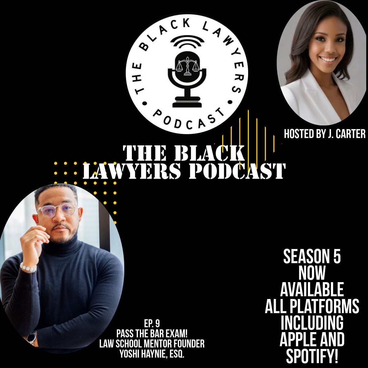 theblacklawyers's tweet image. Pic of the Day 📸: Our annual #PassTheBarExam episode is here!💪🏽 We interview Law School Mentor founder Yoshi Haynie for tips on how to help you pass!

linktr.ee/theblacklawyer… 

#blacklawyers #lawtwitter #blacklawtwitter #lawyers #lawfirm
