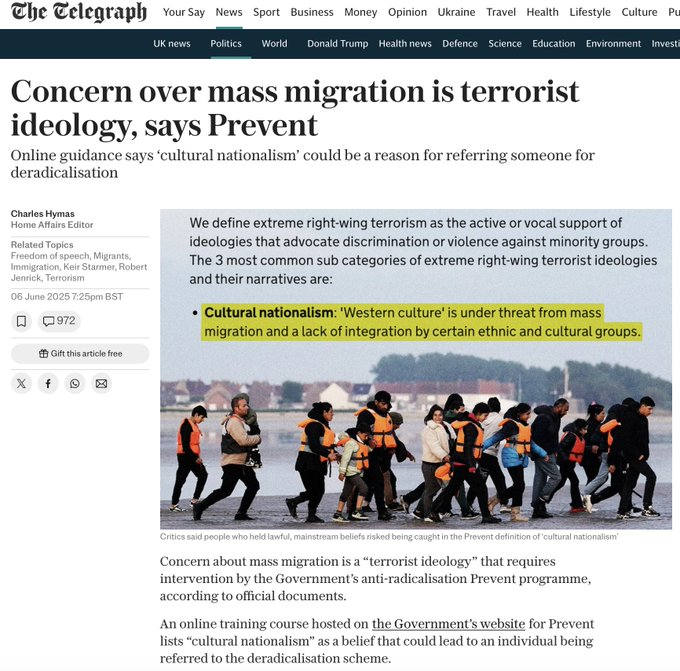 I like how "Western culture" is in scare quotes here, like it isn't even a real thing. The Home Office has to be abolished; totally fresh start needed.