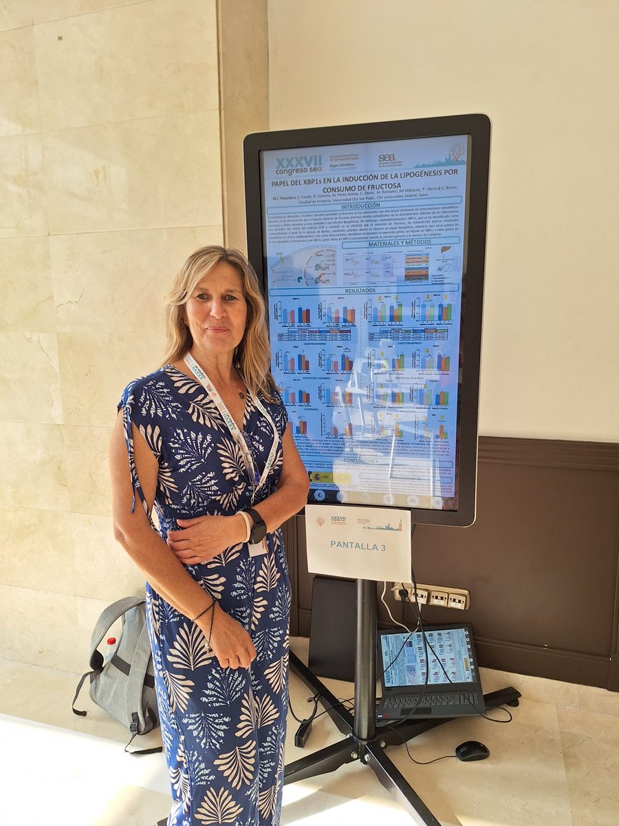 Carlos Bocos de Prada (@carlosbocosdep) on Twitter photo La Dra Maribel Panadero presentó en el Congreso de la SEA en Sitges #CongresoSEA2025 que la ingesta materna de #fructosa afecta a cómo #XBP1s regula la lipogénesis hepática. #Nutrigenómica #programaciónfetal <a href="/USPCEU/">Universidad CEU San Pablo</a> <a href="/MBELPanadero/">Maribel Panadero</a> <a href="/sea_es/">Arterias Sanas</a> La Dra Maribel Panadero presentó en el Congreso de la SEA en Sitges #CongresoSEA2025 que la ingesta materna de #fructosa afecta a cómo #XBP1s regula la lipogénesis hepática. #Nutrigenómica #programaciónfetal <a href="/USPCEU/">Universidad CEU San Pablo</a> <a href="/MBELPanadero/">Maribel Panadero</a> <a href="/sea_es/">Arterias Sanas</a>