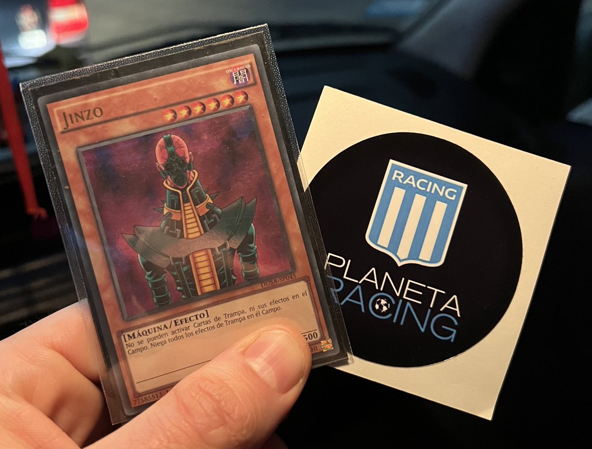 Juan Ruffo (@jeruffo) on Twitter photo Atento <a href="/Hagovyugioh/">HAGOV YU GI OH🇦🇷🇦🇶🃏</a> me retiro de Planeta Racing con un regalazo de <a href="/FrancoMediciOK/">Franco Medici</a> :
Jinzo es una de mis cartas favoritas, aunque sea hincha de River. Atento <a href="/Hagovyugioh/">HAGOV YU GI OH🇦🇷🇦🇶🃏</a> me retiro de Planeta Racing con un regalazo de <a href="/FrancoMediciOK/">Franco Medici</a> :
Jinzo es una de mis cartas favoritas, aunque sea hincha de River.