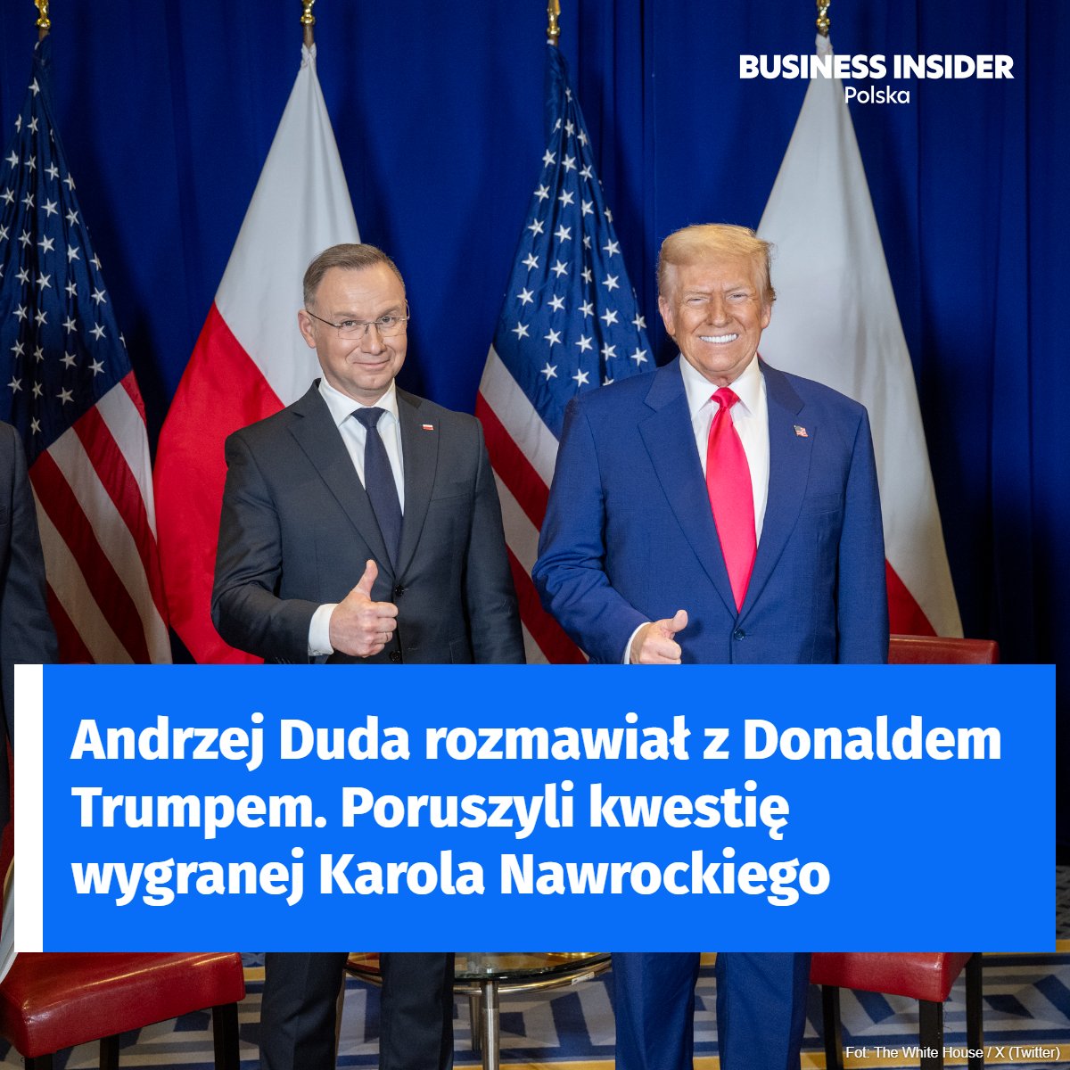 Rozmowa Duda-Trump o wygranej Karola Nawrockiego ▶️ businessinsider.com.pl/wiadomosci/and…