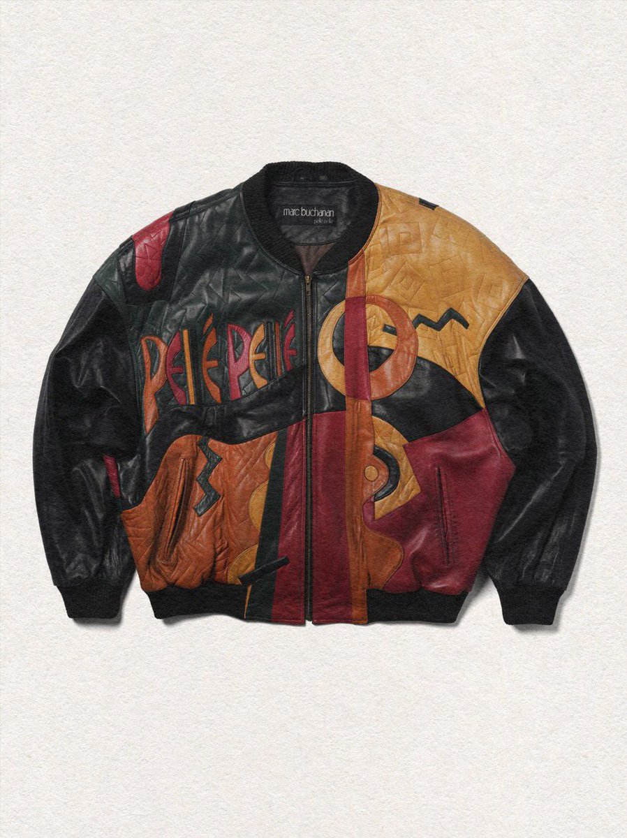 1992 Pelle Pelle “Picasso” Leather Jacket 

worn by Nas in 1993

from my archive
