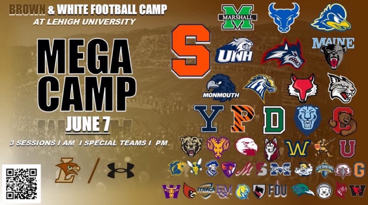 Can’t wait to compete at the Lehigh Mega Camp tomorrow. I will be attending the specialist time! <a href="/CoachMorita/">Mike Morita</a> <a href="/Coach_MikeKash/">Mike Kashurba</a> <a href="/LehighFootball/">Lehigh Football</a> <a href="/Coach_JA_Marist/">John Audino</a> <a href="/StrathHavenFB/">Strath Haven Football</a>