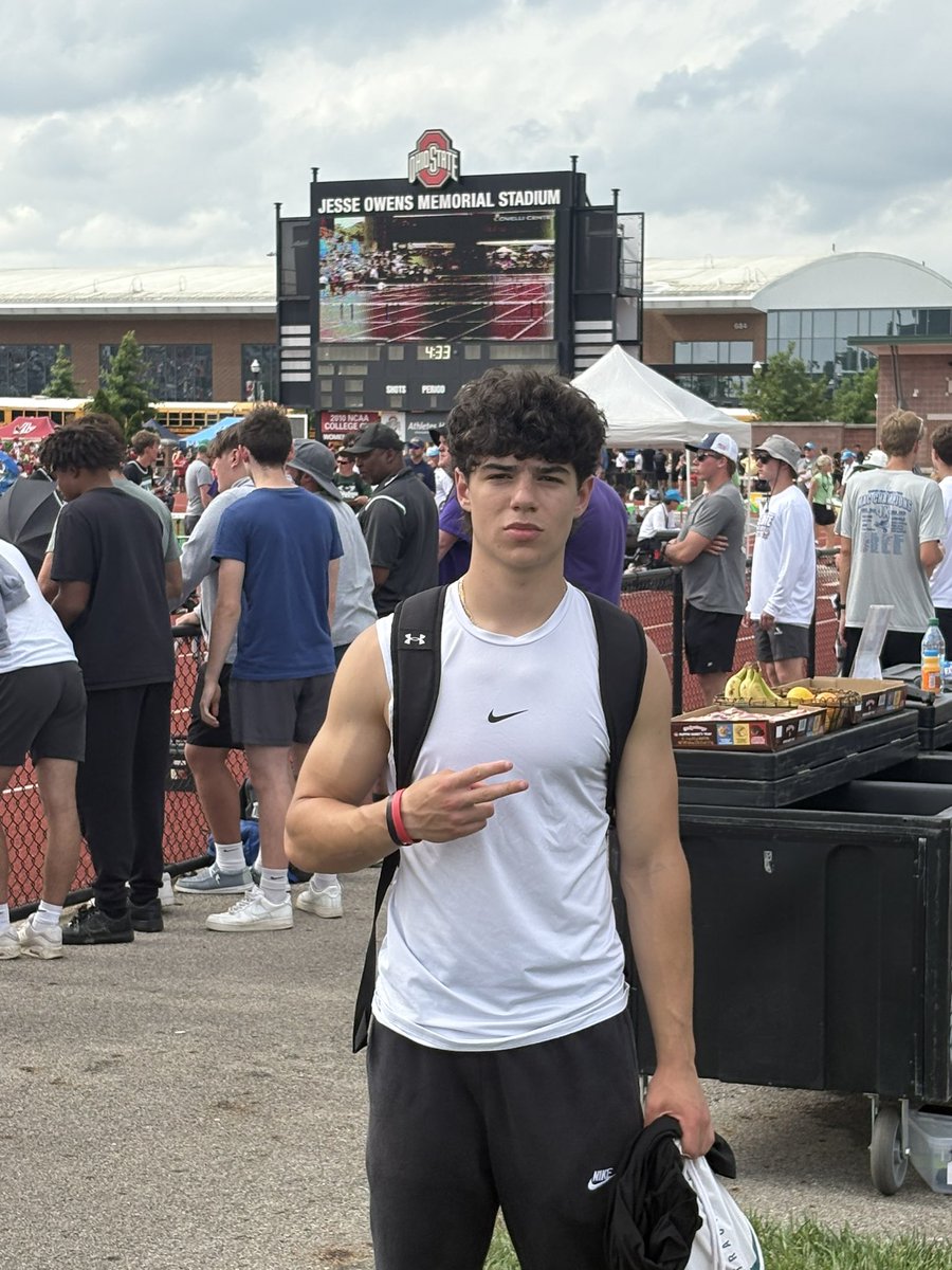 Alex Wells (@alex11wells) on Twitter photo Finishing up the track season at STATE!! First camp is one week from today at the Miami OH mega camp! <a href="/CoachLukeJenks/">Luke Jenkins</a> <a href="/Coach_Hatcher20/">Mike Hatcher</a> <a href="/CoachPDeCapito/">Phil DeCapito</a> <a href="/Ison50/">Josh Ison</a> <a href="/coachmcthompson/">Mitchell Thompson</a> <a href="/ElijahAltizer/">Elijah Altizer</a> <a href="/Noah11_V/">Noah Vedral</a> <a href="/CoachDerickson/">Kyle Derickson</a> Finishing up the track season at STATE!! First camp is one week from today at the Miami OH mega camp! <a href="/CoachLukeJenks/">Luke Jenkins</a> <a href="/Coach_Hatcher20/">Mike Hatcher</a> <a href="/CoachPDeCapito/">Phil DeCapito</a> <a href="/Ison50/">Josh Ison</a> <a href="/coachmcthompson/">Mitchell Thompson</a> <a href="/ElijahAltizer/">Elijah Altizer</a> <a href="/Noah11_V/">Noah Vedral</a> <a href="/CoachDerickson/">Kyle Derickson</a>