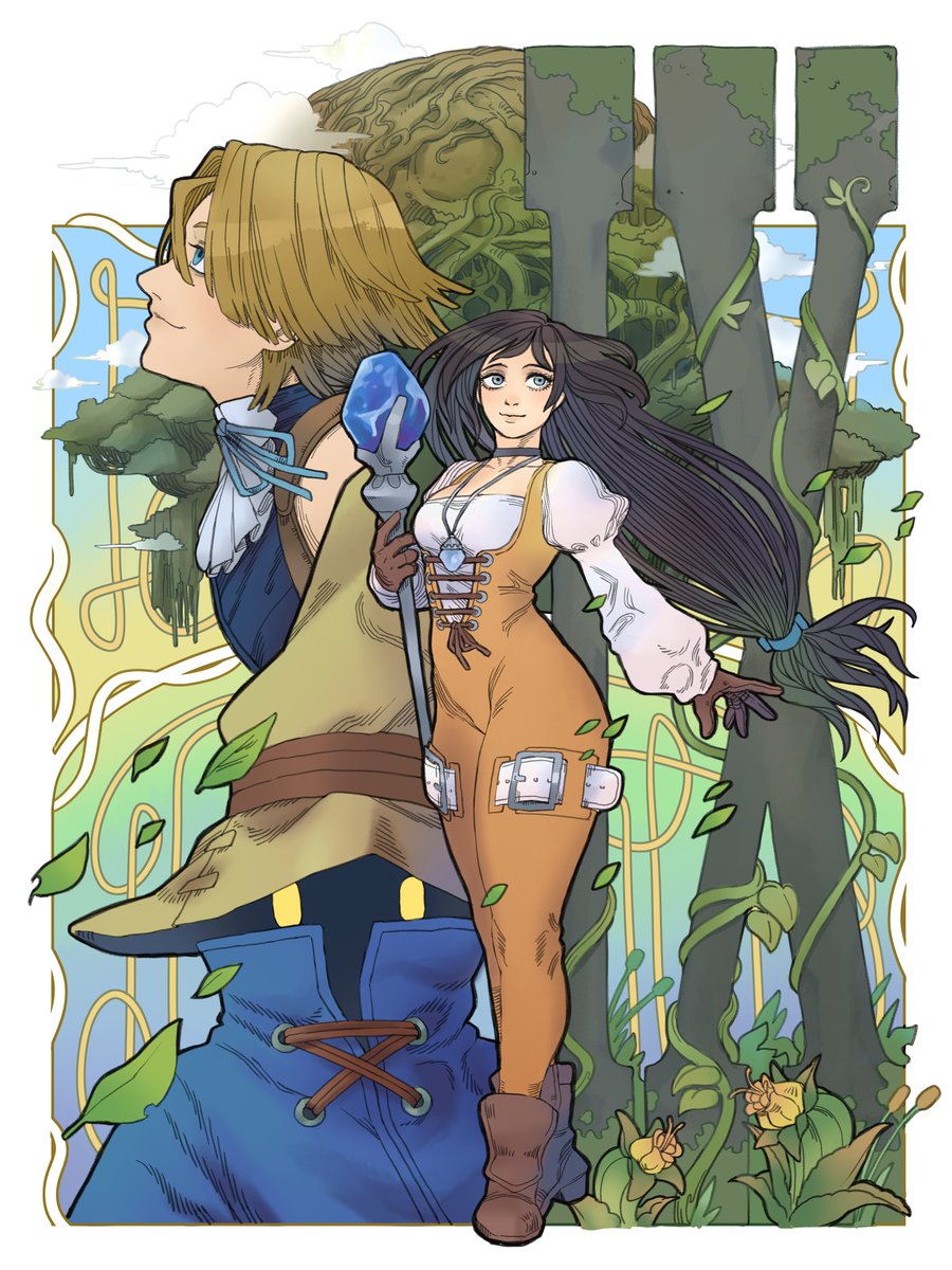 TheFarElo's tweet photo. FFIX art I made for a friend https://t.co/QFRr7mWiRh