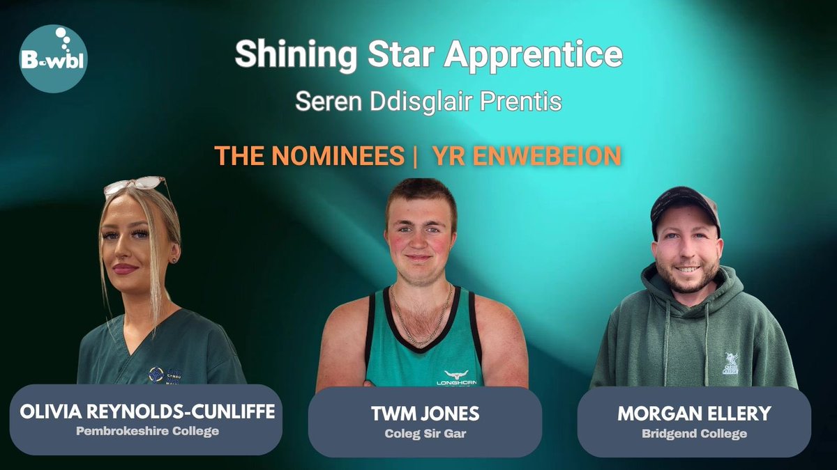 Seren Ddisglair Prentis

A’r enwebeion yw… 🥁

Shining Star Apprentice

And the nominees are…🥁