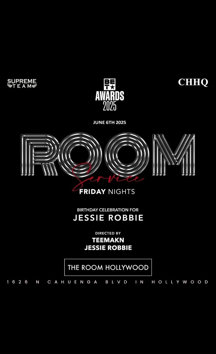 TONIGHT!
HIP-HOP &amp; R&amp;B 
1626 N CAHUENGA BLVD
HOLLYWOOD 
10:30PM