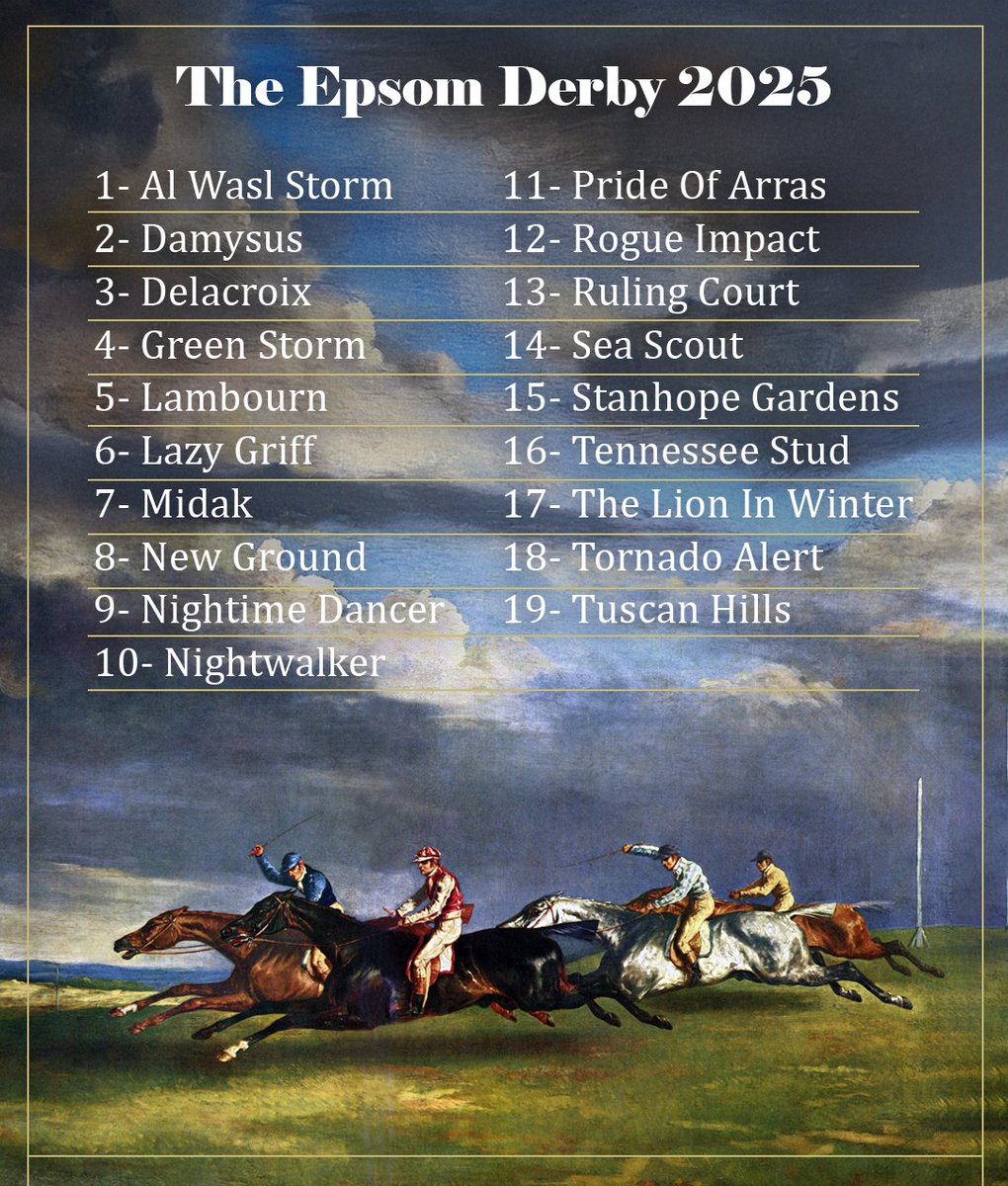 The 2025 <a href="/Betfred/">Betfred</a> Empsom Derby !