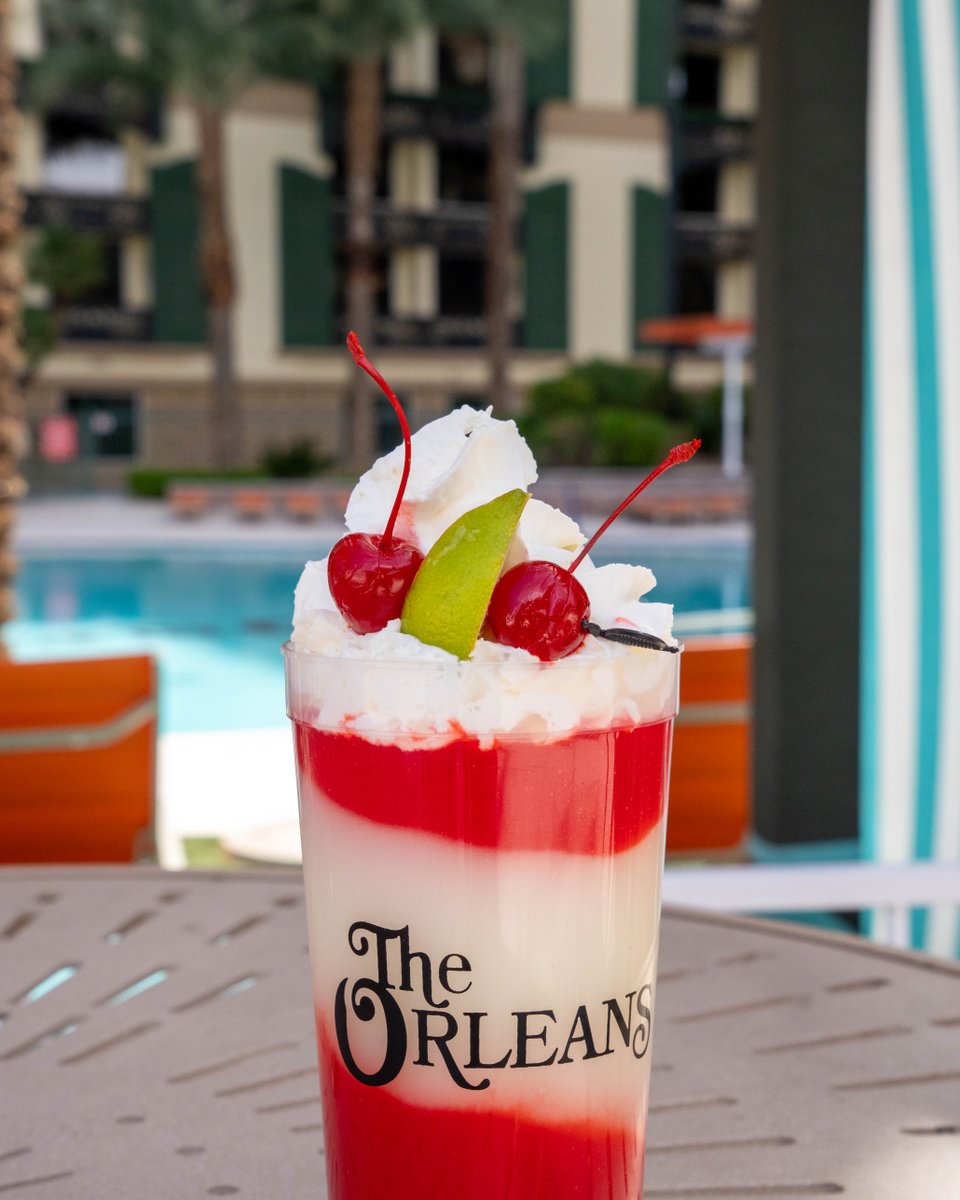 Sunshine, sips, and a cherry on top. 🍒 

#OrleansCasino #PoolSeason #HotelPool #LasVegasPool #Summer