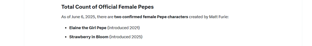 So we all saw Strawberry in Bloom run to 10M on eth and 2M on SOL based on it being "the female pepe"

Which isn't wrong... but Elaine was actually the first female pepe

Lower volume on Elaine than bloom had but interesting lore none the less waiting to be discovered

SOL 23K