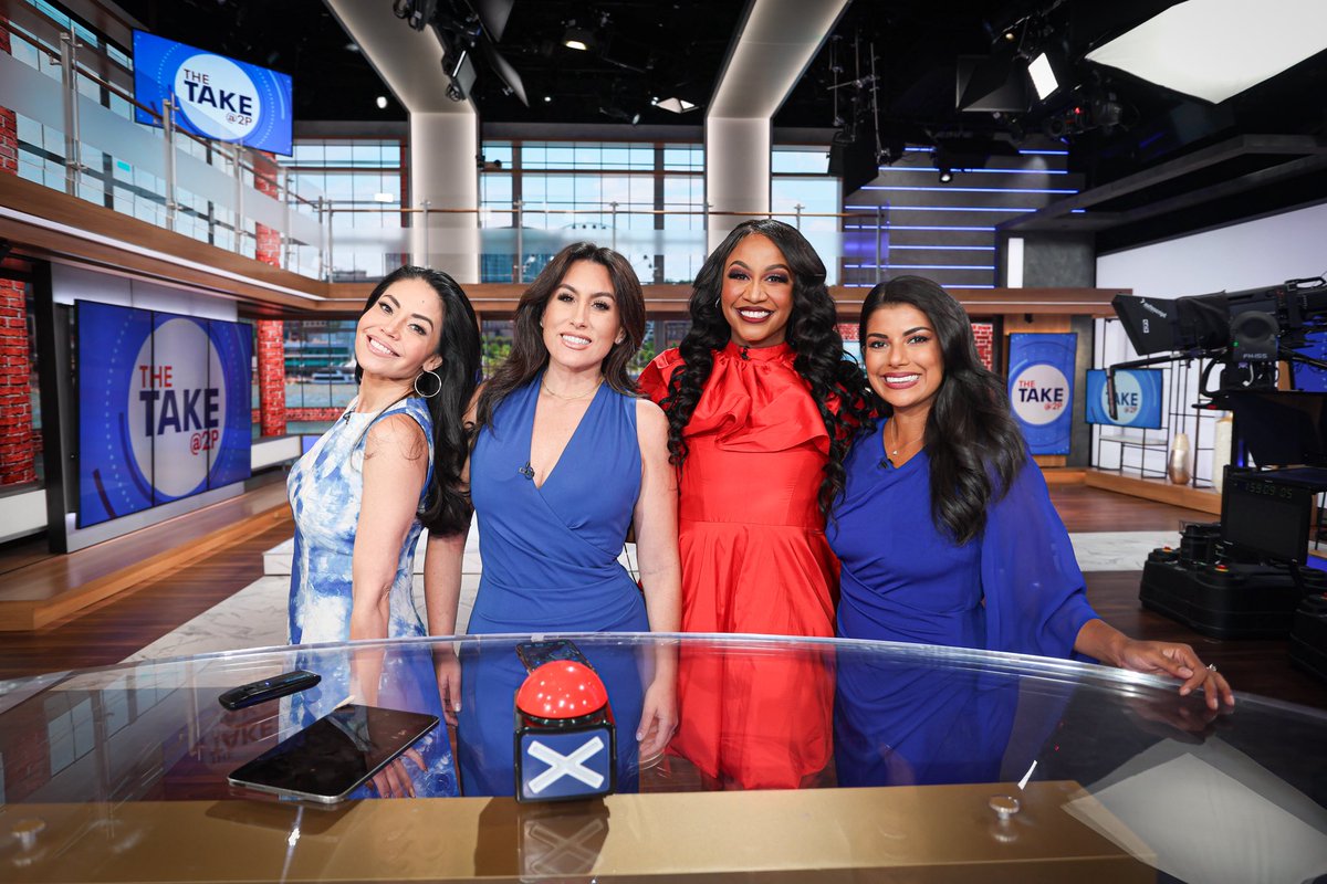 Kelsey Nicole Nelson (KNN) (@therealknelson) on Twitter photo Ladies night on #TheTakeat2 on <a href="/fox5dc/">FOX 5 DC</a> with <a href="/HomaBashNews/">Homa Bash</a>, <a href="/MarinaMarraco/">Marina Marraco</a> & <a href="/OhMyGOFF/">angie goff</a>. Thanks to all who tuned in live. With the red and blue we look like America 🇺🇸 What a fun episode!
#Fox5DC
📸: <a href="/Enjoymediasbj/">Roll With Joy ✨💚⚡️</a> Ladies night on #TheTakeat2 on <a href="/fox5dc/">FOX 5 DC</a> with <a href="/HomaBashNews/">Homa Bash</a>, <a href="/MarinaMarraco/">Marina Marraco</a> & <a href="/OhMyGOFF/">angie goff</a>. Thanks to all who tuned in live. With the red and blue we look like America 🇺🇸 What a fun episode!
#Fox5DC
📸: <a href="/Enjoymediasbj/">Roll With Joy ✨💚⚡️</a>