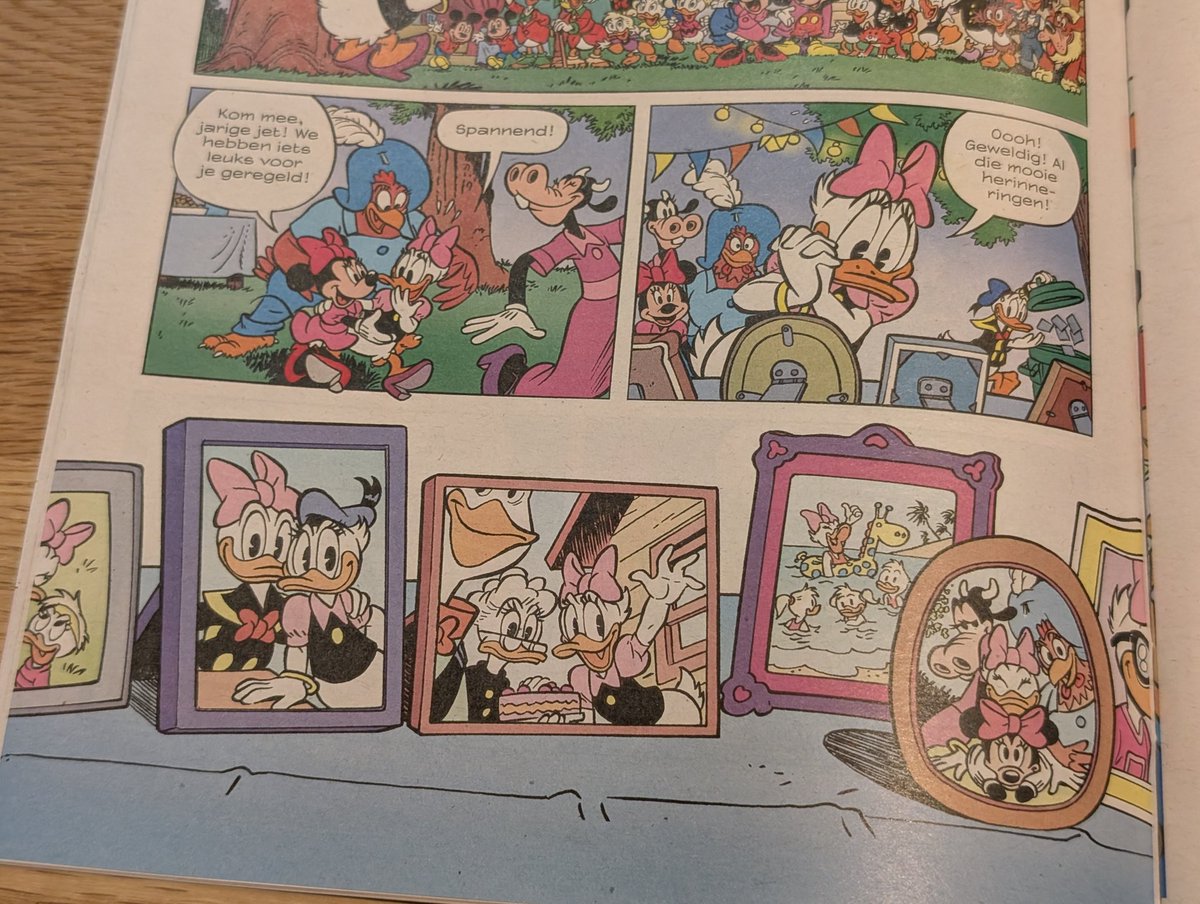It's Daisy's birthday! And the Dutch weekly Donald Duck Comic published a special birthday edition. In the main story, classic stories are referenced ending w/ a collection of memories! 

Happy birthday, Daisy

- W WDC 117-02 
- Mr. Duck Steps Out, 
- W WDC 128-02
- W WDC 149-01