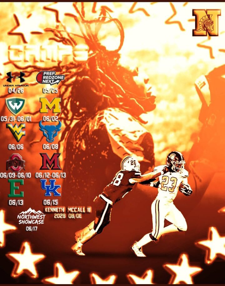 Kenneth McCall III (@thatkidkenneth3) on Twitter photo The rest of my camps i’m going to for this summer! Let’s work! <a href="/coachpatwhite/">Pat White</a> <a href="/JaeScouts/">Jae Davis</a> <a href="/TonyJCoach/">Tony Johnson</a> <a href="/Coachjpatton/">James Patton</a> <a href="/mglassiii/">MIKE GLASS III</a> <a href="/Bigstew9/">Anwar Stewart</a> <a href="/coachwinters26/">Da'Vell Winters</a> <a href="/Kenny_K9mccall/">Coach Kenny McCall</a> <a href="/Jacksonville8/">Stanley jackson</a> <a href="/WNWarriorsFB/">Westerville North Football</a> <a href="/CaptainClark17/">Daryll Clark</a> <a href="/NAM3_Lifestyle/">Alex Allen</a> The rest of my camps i’m going to for this summer! Let’s work! <a href="/coachpatwhite/">Pat White</a> <a href="/JaeScouts/">Jae Davis</a> <a href="/TonyJCoach/">Tony Johnson</a> <a href="/Coachjpatton/">James Patton</a> <a href="/mglassiii/">MIKE GLASS III</a> <a href="/Bigstew9/">Anwar Stewart</a> <a href="/coachwinters26/">Da'Vell Winters</a> <a href="/Kenny_K9mccall/">Coach Kenny McCall</a> <a href="/Jacksonville8/">Stanley jackson</a> <a href="/WNWarriorsFB/">Westerville North Football</a> <a href="/CaptainClark17/">Daryll Clark</a> <a href="/NAM3_Lifestyle/">Alex Allen</a>