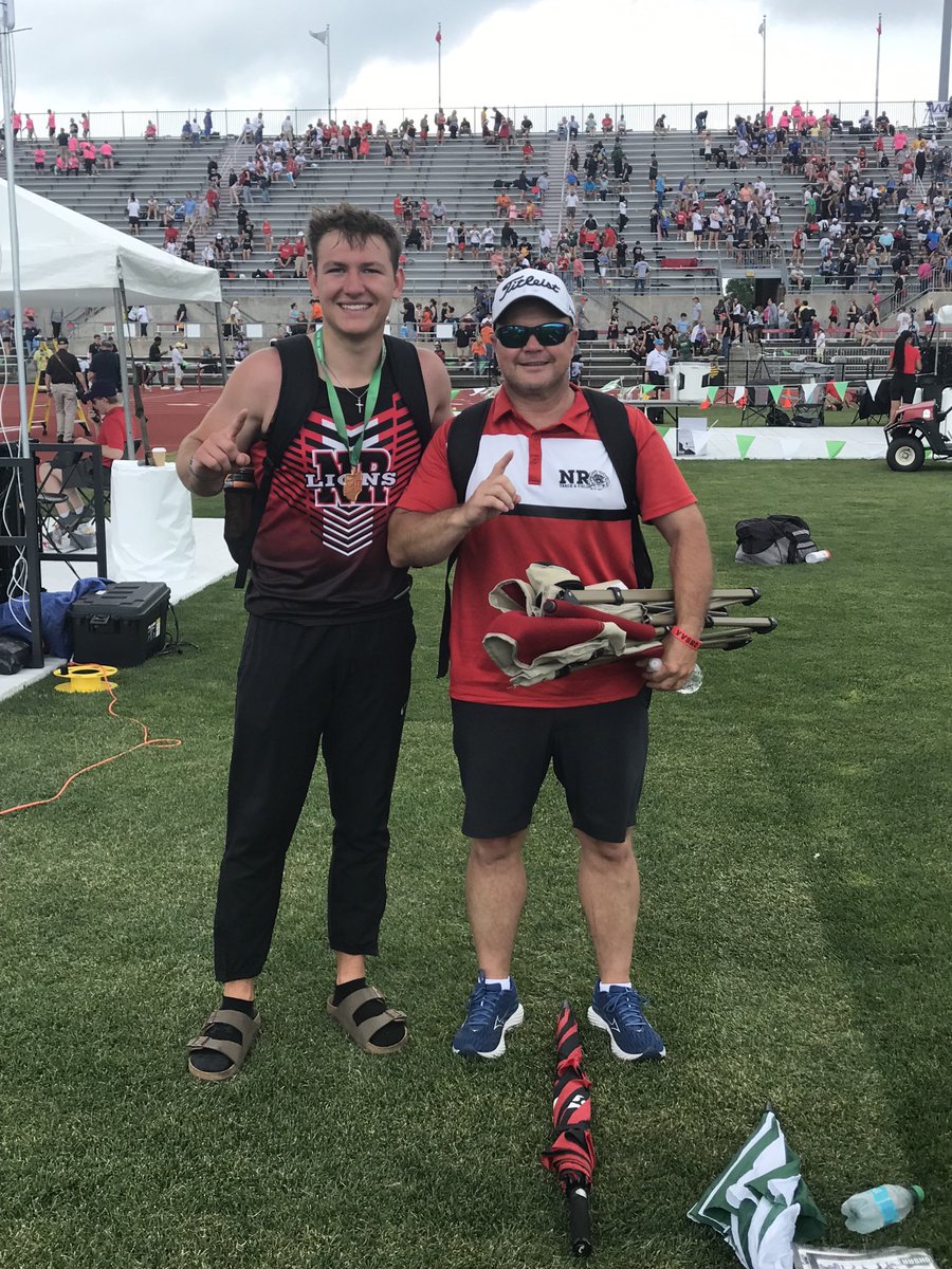 Two New Richmond legends! Thanks Coach Weitzel for all you have done for Grant and our pole vault program. Your 8 years leading our program has lead us to 5 trips to the State! #NRPRIDE!
