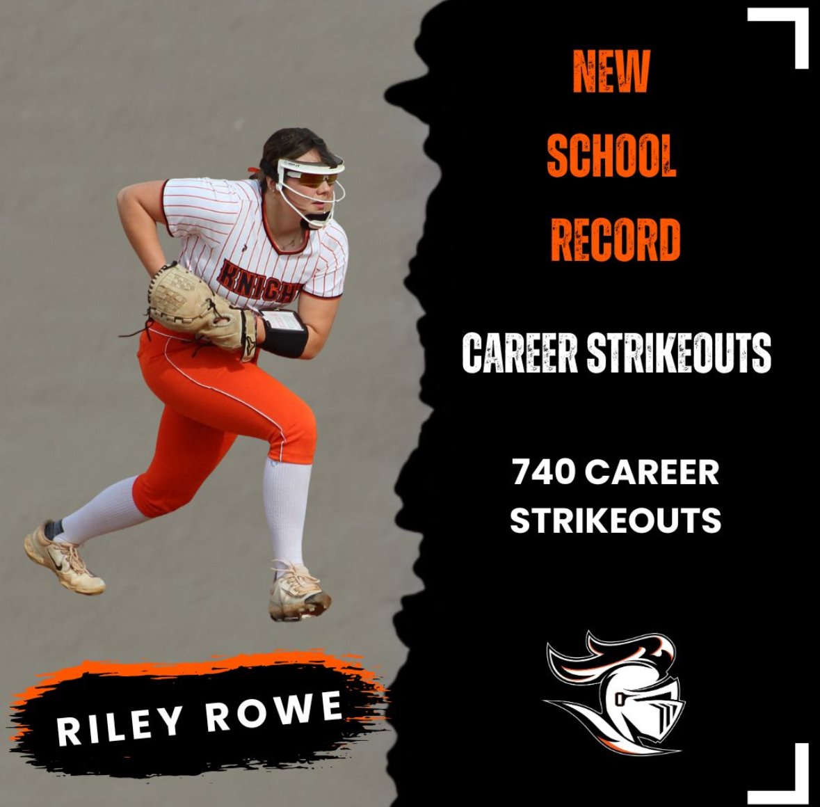 Congratulations to senior Riley Rowe for breaking the school record for strikeouts in a career with 740. 

Riley broke former All- Ohioan Shelbey Spurlock's previous record set in 2019. 

Congratulations, Riley!