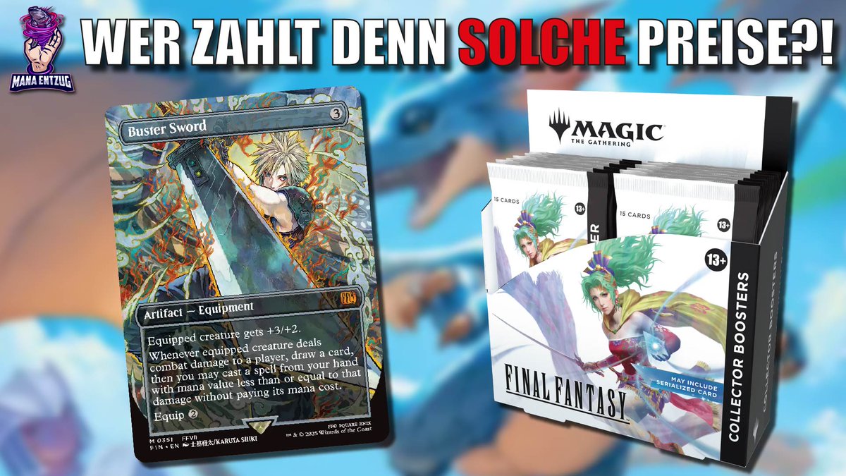 Heute habe ich für euch das wohl meist gehypte Set des Jahres mit einem Collector Box Opening für euch, und zwar: MtG x Final Fantasy! Ob das Display gute Karten hatte und ob wir im Community Box Break ohne Minus rausgehen konnten, seht ihr hier 😁👇
youtu.be/J2kU5Ae_Jm4