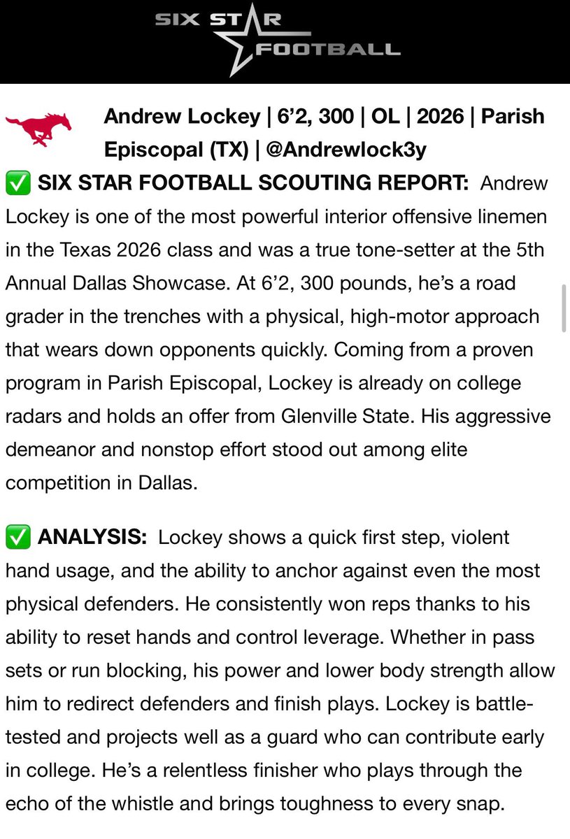 Andrew Lockey (@andrewlock3y) on Twitter photo Thank you <a href="/sixstarfootball/">Six Star Football | PLUS+</a> for the writeup
<a href="/FiveStrongOLine/">Lineman Performance Association</a> <a href="/Clintanderson_/">Clint Anderson</a> <a href="/CoachOrtizOL/">Coach Rob Ortiz</a> <a href="/coachnovakov/">Coach Novakov</a> <a href="/CoachJHeath/">Coach Heath</a> <a href="/CoachDenecke/">Pat Denecke</a> <a href="/CoachKreinsen/">Coach K</a> <a href="/Coach_McKaig/">Coach McKaig</a> <a href="/Coach_SBMoore/">Shannon Moore</a> <a href="/CoachJoeAdam/">ππ¨π ππππ¦ πππ</a> <a href="/CoachM_Schultz/">Mason Schultz</a> <a href="/CoachCash1/">Vincent Cashdollar</a> <a href="/CoachWarehime/">ππππ ππππππππ</a> <a href="/coachuselton63/">Coach Uselton</a> <a href="/Coach_Tafe1/">Shawn Tafe</a> <a href="/coachqgriffith/">Quincy Griffith</a> Thank you <a href="/sixstarfootball/">Six Star Football | PLUS+</a> for the writeup
<a href="/FiveStrongOLine/">Lineman Performance Association</a> <a href="/Clintanderson_/">Clint Anderson</a> <a href="/CoachOrtizOL/">Coach Rob Ortiz</a> <a href="/coachnovakov/">Coach Novakov</a> <a href="/CoachJHeath/">Coach Heath</a> <a href="/CoachDenecke/">Pat Denecke</a> <a href="/CoachKreinsen/">Coach K</a> <a href="/Coach_McKaig/">Coach McKaig</a> <a href="/Coach_SBMoore/">Shannon Moore</a> <a href="/CoachJoeAdam/">ππ¨π ππππ¦ πππ</a> <a href="/CoachM_Schultz/">Mason Schultz</a> <a href="/CoachCash1/">Vincent Cashdollar</a> <a href="/CoachWarehime/">ππππ ππππππππ</a> <a href="/coachuselton63/">Coach Uselton</a> <a href="/Coach_Tafe1/">Shawn Tafe</a> <a href="/coachqgriffith/">Quincy Griffith</a>