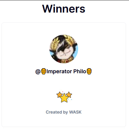 ViolaBat🔞 (@violabat) on Twitter photo Raffle winner is <a href="/Philomaeus/">🏺Imperator Philo🏺</a> !!!
Thank you everyone for participating <3
See you once again in 11k <3 Raffle winner is <a href="/Philomaeus/">🏺Imperator Philo🏺</a> !!!
Thank you everyone for participating <3
See you once again in 11k <3