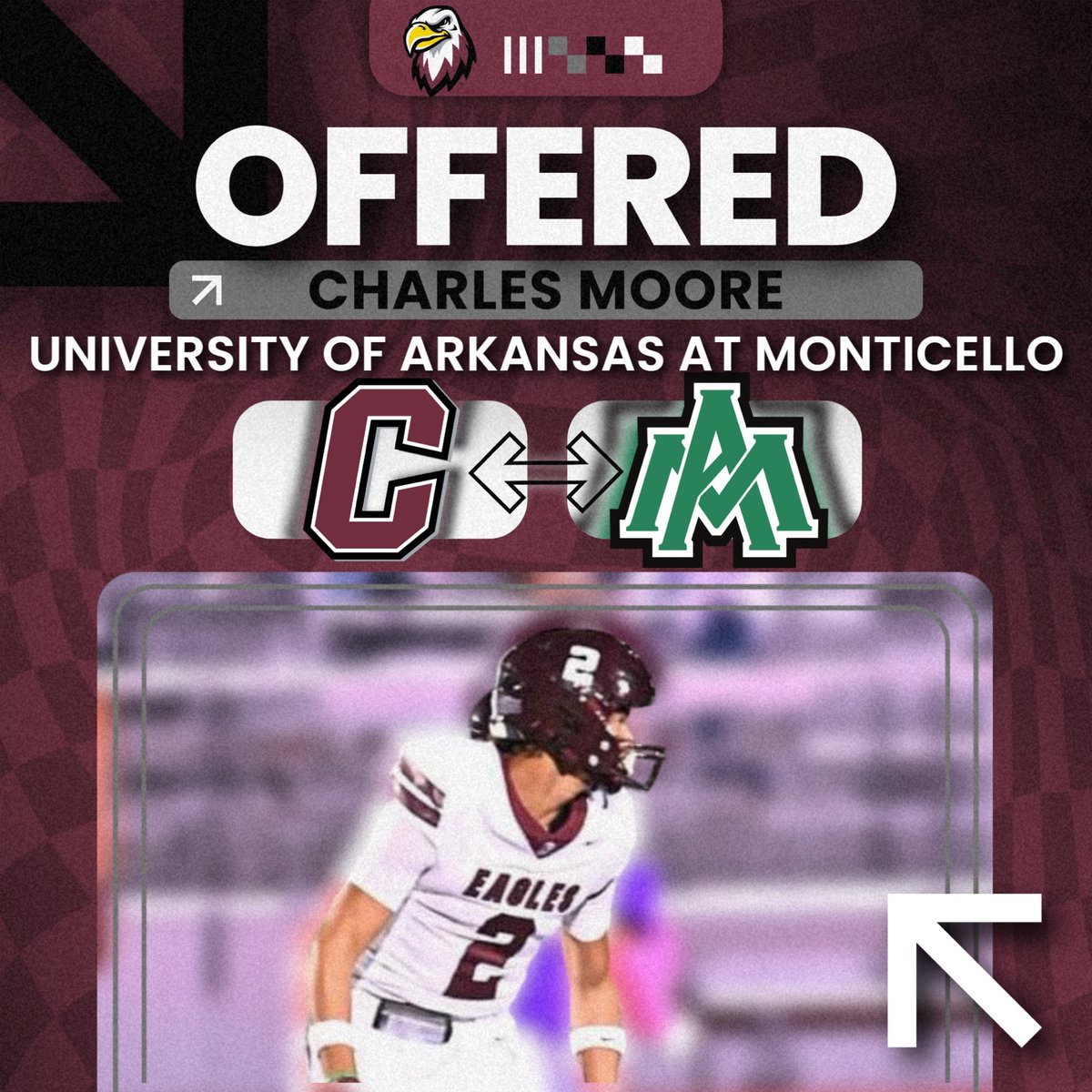 Charles Moore (@moorecharlesjr_) on Twitter photo Thankful to have received an Official Offer from <a href="/WeevilFootball/">UAM Football</a> after the Weevil Football 7 on 7 Tournament today! Thanks to <a href="/coachjweevils/">Hud Jackson</a> and <a href="/CoachWrightUAM/">Steve Wright</a> for the opportunity! #EatEmUp #AGTG Thankful to have received an Official Offer from <a href="/WeevilFootball/">UAM Football</a> after the Weevil Football 7 on 7 Tournament today! Thanks to <a href="/coachjweevils/">Hud Jackson</a> and <a href="/CoachWrightUAM/">Steve Wright</a> for the opportunity! #EatEmUp #AGTG