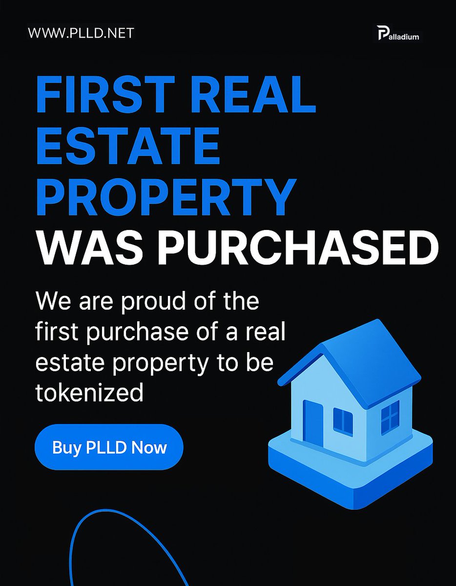 🚨 Big News from the PLLD Team! 🏡✨

We’re thrilled to announce that Palladium Network (PLLD) has officially acquired its first real estate property — a beautiful mountain cottage, located just 3 km from a top ski resort! 🎿🌲

This charming property will be tokenized as an NFT,
