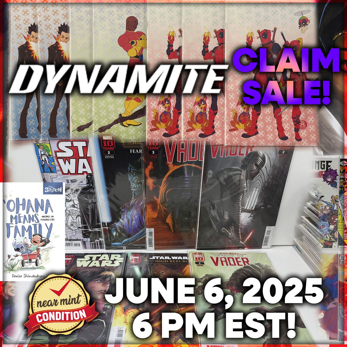 Near Mint Condition (@nearmintcon) on Twitter photo Get ready, Minties!
<a href="/DynamiteComics/">DynamiteComics</a> is having a Huge Graphic Novel & Comic Book Auction LIVE! on NMC at 6PM EST!
Graded books! New & Old! Out of print! Omnibus!
Join the chat:
youtube.com/live/YZinUU-jS… Get ready, Minties!
<a href="/DynamiteComics/">DynamiteComics</a> is having a Huge Graphic Novel & Comic Book Auction LIVE! on NMC at 6PM EST!
Graded books! New & Old! Out of print! Omnibus!
Join the chat:
youtube.com/live/YZinUU-jS…