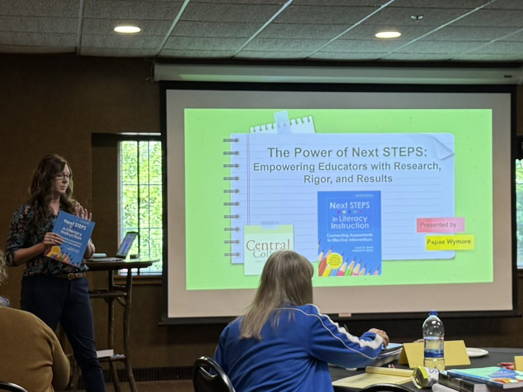 I enjoyed sharing how I’m using Next STEPS at the Iowa Department of Ed. Higher Education Science of Reading Summit! All HE institutions in Iowa were given a text! ❤️