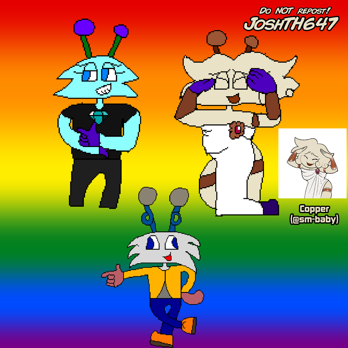 UnspiritedSoul's tweet photo. OC doodle batch with Crystalla and Danny Wind, featuring sm-baby's Copper!
#myOC #MyOCs #OC #ocart #ocartwork #Crystalla #DannyWind #Copper #myart #myartwork #smallartist #Doodles #originalcharacters https://t.co/g8CAqWp8Ck