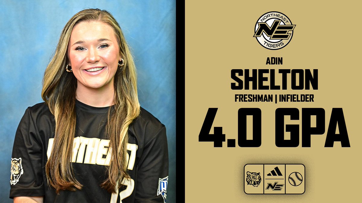 NEMCCSOFTBALL (@nemccsoftball) on Twitter photo 8/9 Congrats to <a href="/AdinShelton8/">Adin Shelton</a> for her efforts in the classroom and earning a 4.0 as a freshman at NE #standard #Tigertown 8/9 Congrats to <a href="/AdinShelton8/">Adin Shelton</a> for her efforts in the classroom and earning a 4.0 as a freshman at NE #standard #Tigertown