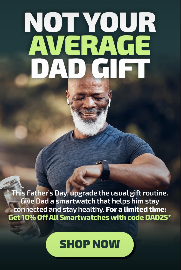 plugbettertech's tweet image. 🧔‍♂️ This Father’s Day, give Dad something that actually keeps up!

Plug-certified smartwatches are built to help him stay connected and look sharp doing it. Get 10% OFF all smartwatches when yoUse code DAD25 at checkout!

plug.tech/collections/fa…
#FathersDayGift #PlugTech