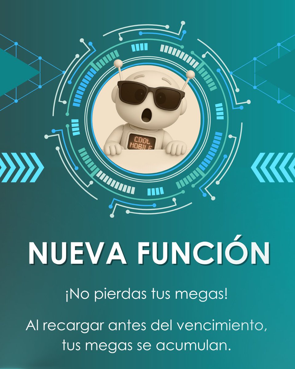 CoolMobile5's tweet photo. ¡No pierdas tus megas! Activa tu recarga con Rollover

¿Aún no tienes tu plan?
💬 Escríbenos: 56 4463 6321
Cool Mobile – Mantente siempre conectado.
#CoolMobile #Rollover #NoPierdasTusMegas #SiempreConectado #DatosSinLímite #PlanesMóviles #InternetSinLímites https://t.co/Kd8wolayh7