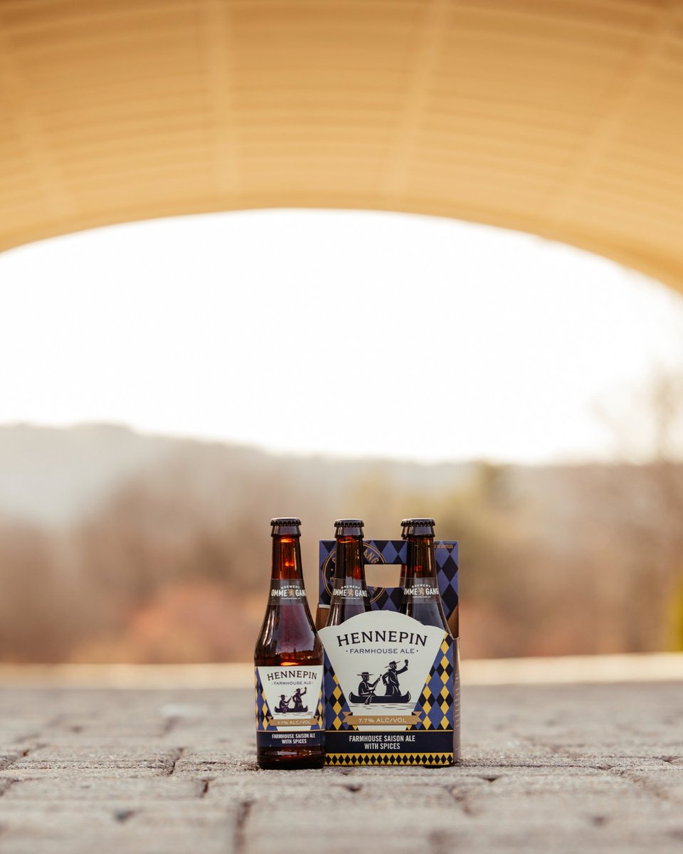 Spiced with coriander, ginger, orange peel, and grains of paradise, Hennepin is bright, bubbly, and the perfect beer to kickstart your weekend. 🍻