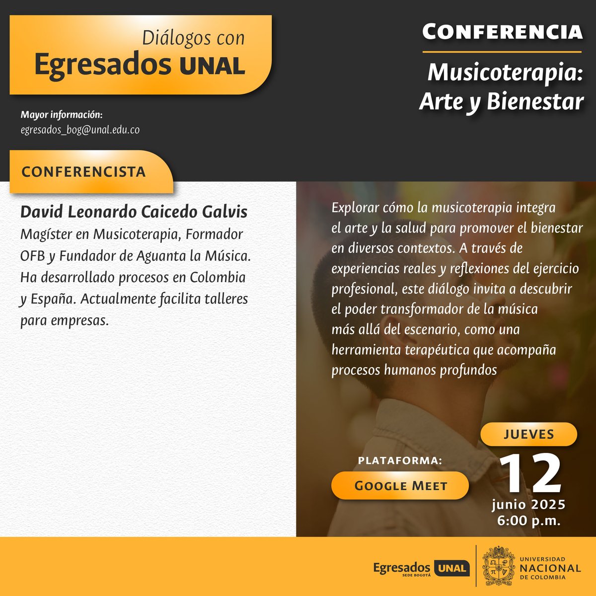 EgresadosFOUN's tweet image. En Diálogos con Egresados, seguimos creando espacios para la reflexión y el aprendizaje continuo. Inscríbete aquí: forms.gle/r1FE9VBJqbNP7X…
#unal #posgrados #odontologia #posunal #odonto #egresados_foun #OrgulloUNAL #SomosUNAL #EgresadosUNAL #FOUN #founbogota #redregresamosFOUN