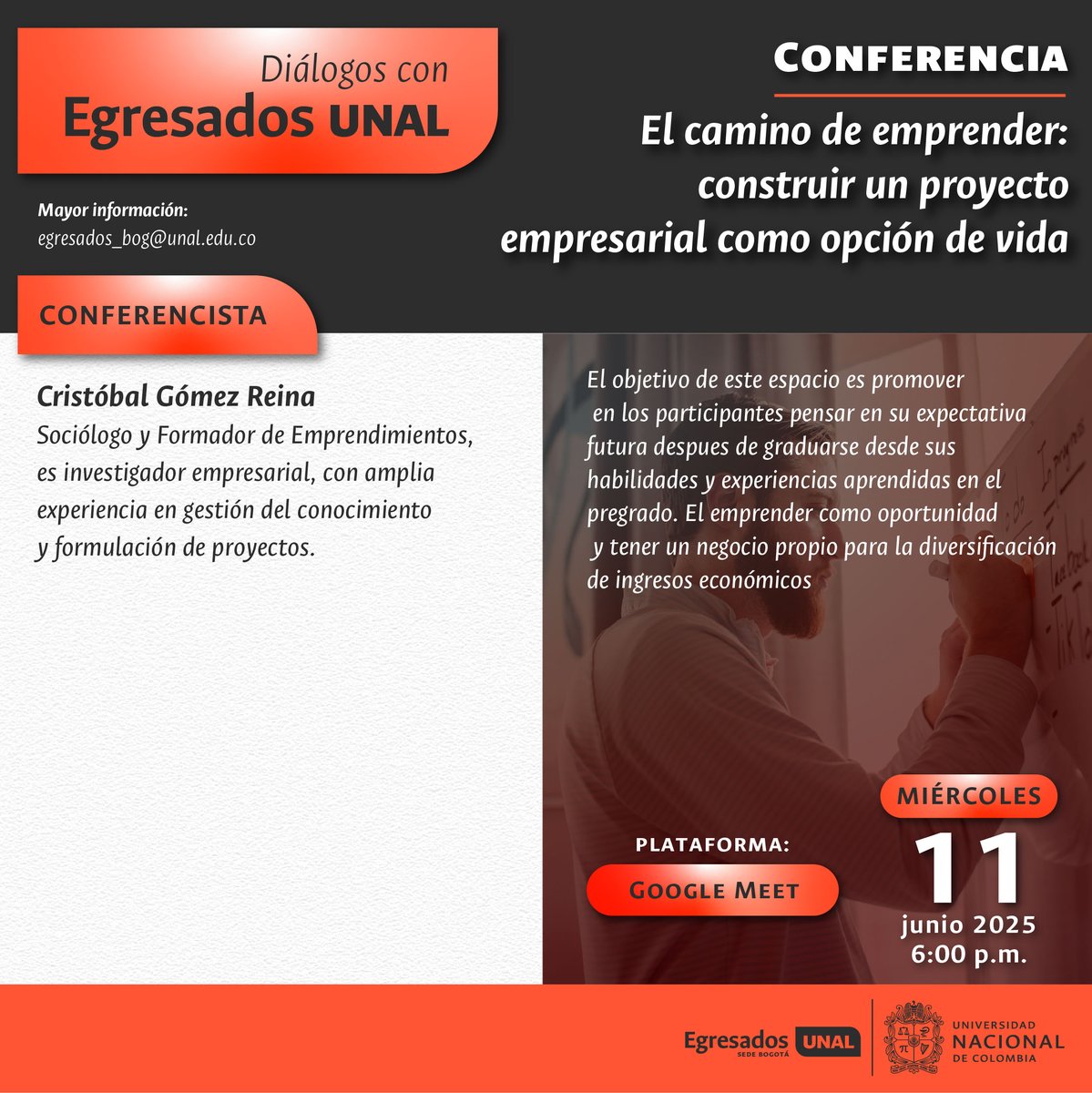 EgresadosFOUN's tweet image. En Diálogos con Egresados, seguimos creando espacios para la reflexión y el aprendizaje continuo. Inscríbete aquí: forms.gle/r1FE9VBJqbNP7X…
#unal #posgrados #odontologia #posunal #odonto #egresados_foun #OrgulloUNAL #SomosUNAL #EgresadosUNAL #FOUN #founbogota #redregresamosFOUN