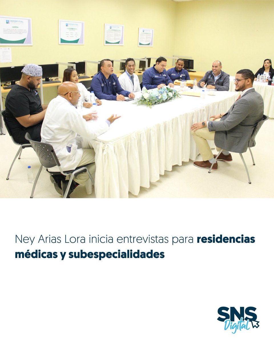 SNSRDO's tweet photo. El Hospital Universitario Docente Traumatológico Dr. Ney Arias Lora (@NeyAriasR) inició el proceso de entrevistas para los aspirantes a diferentes programas de posgrado y subespecialidades médicas.
💻Conozca más en #SNSDigital
https://t.co/lQLOnXIITO https://t.co/DD6IBkK9FQ