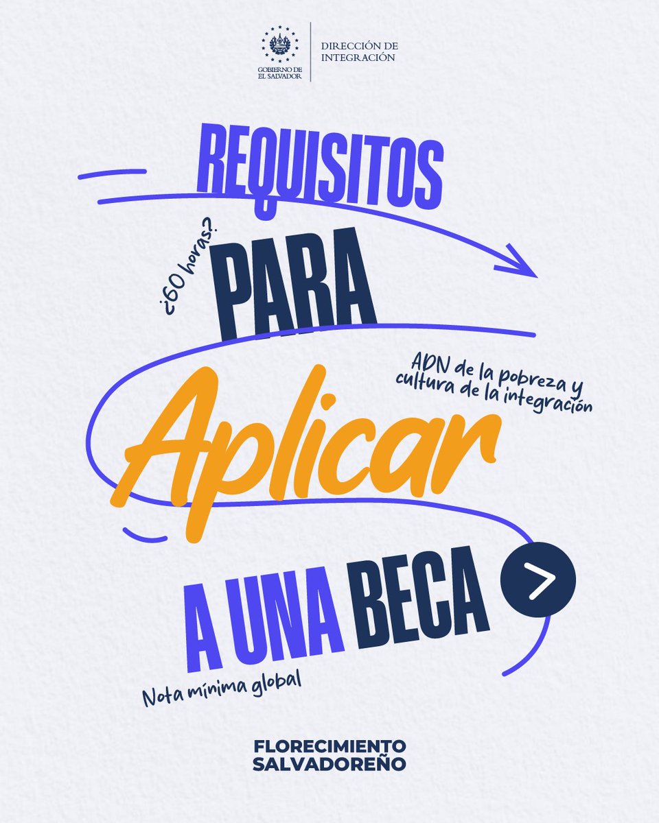 ¿Quieres optar a una beca universitaria? 🎓

El Programa Proceso Formativo de la Dirección de Integración te abre el camino hacia la educación superior. Solo tienes que cumplir con los requisitos según el tipo de beca al que apliques.