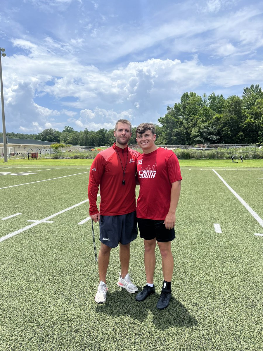 read_barber20's tweet image. Had a great day competing at @SouthAlabamaFB today. Made it to the finals for the Kickoff Comp. Thanks Coach @ericponio for inviting me down and running a great camp! Looking forward to the future! @SteveSmithFBC @trlong02 @_Max_Donaldson