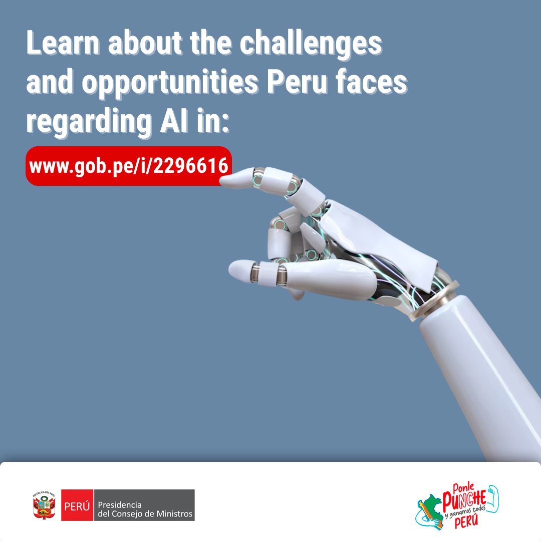 PeruPaisDigital's tweet photo. #SGTDInforms📢 | Learn more about the current challenges and opportunities Peru faces regarding #ArtificialIntelligence: https://t.co/sWe91PpqqA
#DigitalTransformation https://t.co/MdJpmhnQvh