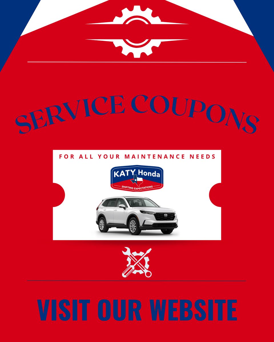 Maximize your service with our express coupons at Katy Honda! Enjoy 5-star service with a little extra savings!💸

View our express service coupon now using the link in our bio! 🛠️

#Honda #Savings #ServiceCoupons #CarMaintenance #HondaDealership