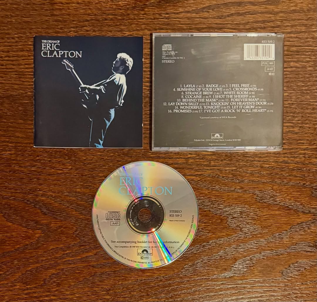 franzoian's tweet image. Mais um para coleção!
CD💿
Eric Clapton
The Cream Of Eric Clapton
#ericclapton
#cdcollector
#cdcollections
#cdcollectors
#cdcommunity
#cdcollecting
#cdcollectionpost
#cdaddict
#compactdisccollector
#cdporn
#cdjunkie
#cdlover
#compactdisc
#mycdcollection
#compactdisccollector
#cd