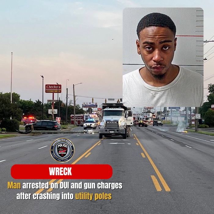 The driver of an SUV who crashed into several utility poles, knocking out power and causing NW Broad Street to be shut down for hours, faces DUI and gun charges.

murfreesboro.com/suv-driver-fac…