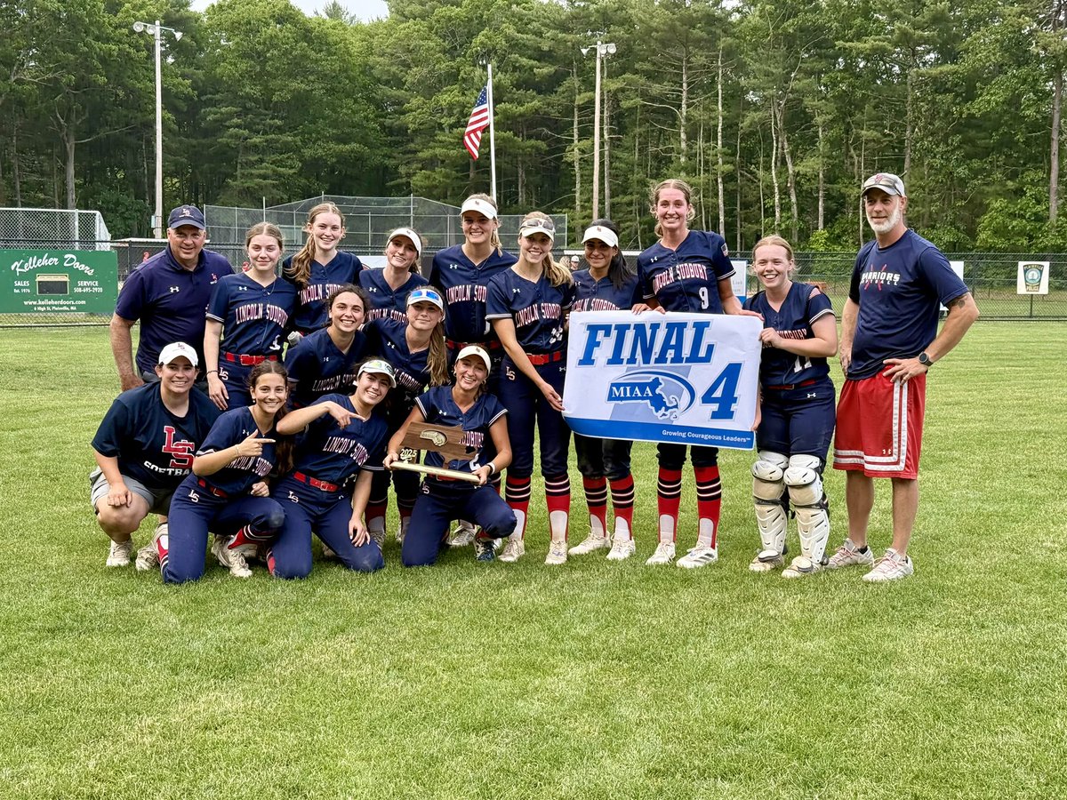 Cam Kerry (@camkerry7) on Twitter photo <a href="/LSWarriorsSB/">LS Softball 🥎</a> <a href="/GlobeSchools/">Boston Globe Schools</a> <a href="/KPHSsoftball/">Coach Kate</a> <a href="/Warriors978/">LSWarriors</a> Final: No. 6 Lincoln-Sudbury 4, No. 3 King Philip 1
The Lent sisters power <a href="/LSWarriorsSB/">LS Softball 🥎</a> / <a href="/Warriors978/">LSWarriors</a> to the team’s first Division 1 semifinals appearance in program history. Nicole Lent 2 HR, Ashleigh Lent 1 HR, RBI double. Kelsey Blanchette 1 ER, CG win
<a href="/GlobeSchools/">Boston Globe Schools</a> <a href="/LSWarriorsSB/">LS Softball 🥎</a> <a href="/GlobeSchools/">Boston Globe Schools</a> <a href="/KPHSsoftball/">Coach Kate</a> <a href="/Warriors978/">LSWarriors</a> Final: No. 6 Lincoln-Sudbury 4, No. 3 King Philip 1
The Lent sisters power <a href="/LSWarriorsSB/">LS Softball 🥎</a> / <a href="/Warriors978/">LSWarriors</a> to the team’s first Division 1 semifinals appearance in program history. Nicole Lent 2 HR, Ashleigh Lent 1 HR, RBI double. Kelsey Blanchette 1 ER, CG win
<a href="/GlobeSchools/">Boston Globe Schools</a>