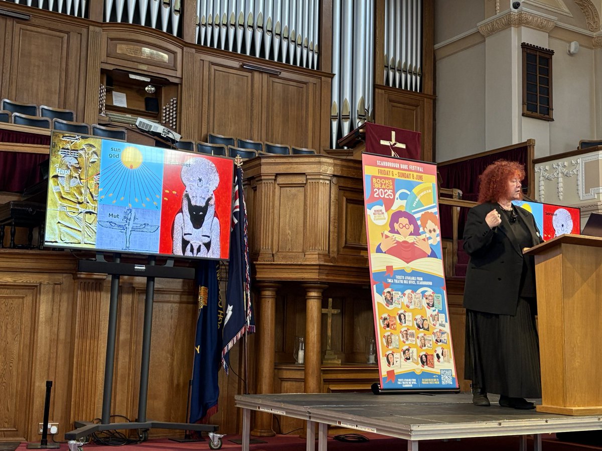 First day finished off nicely at #Scarborough #bookfestival with talk from <a href="/ImmortalEgypt/">Immortal Egypt: Prof. Joann Fletcher</a> prof Jo Fletcher. ALWAYS a pleasure!