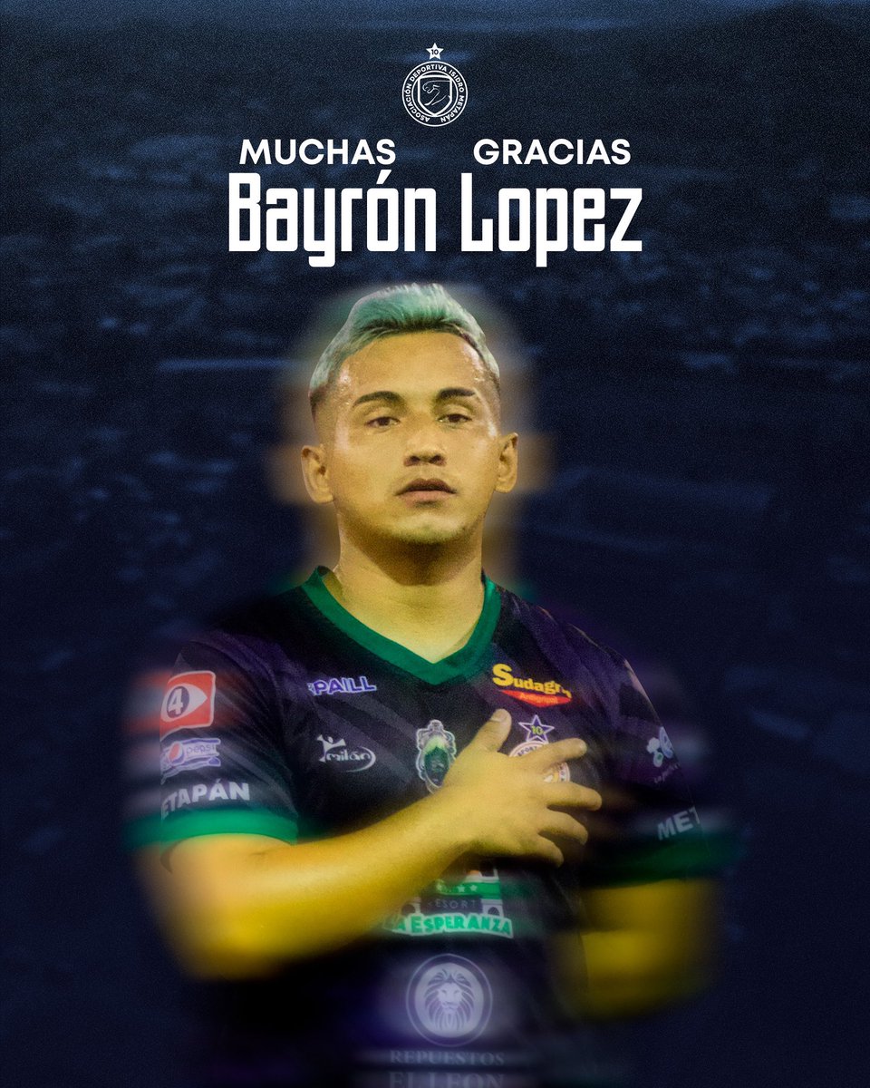 Hemos cedido en calidad de préstamo a C.D. Fuerte San Francisco a nuestro jugador @_bayronlopez19 por el torneo Apertura 2025.

Gracias por tu compromiso  y haber defendido estos colores, suerte en tu nuevo  proyecto.👊