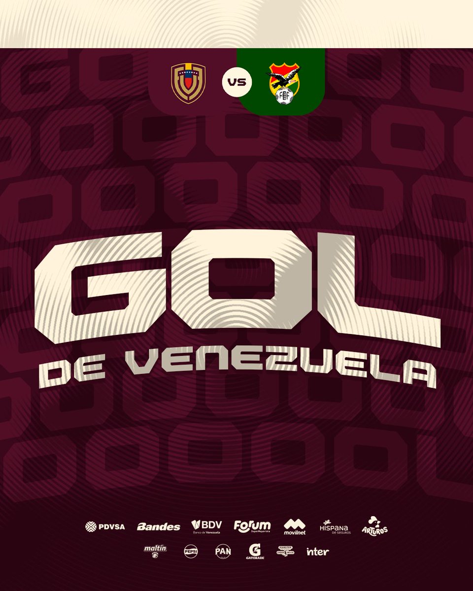 SeleVinotinto's tweet photo. ⏱️ 5' - ¡GOOOOOOOOOOOOOOOOOOOOOOOOOOOOOOOOOOOOOOOOOOOOOOOOOOOOOOOOOL!

Venezuela 1-0 Bolivia

#SiempreVinotinto 🇻🇪 https://t.co/IVoIR49epl